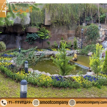 طراحی محوطه باغ | طراحی محوطه | طراحی باغ | شرکت آموت